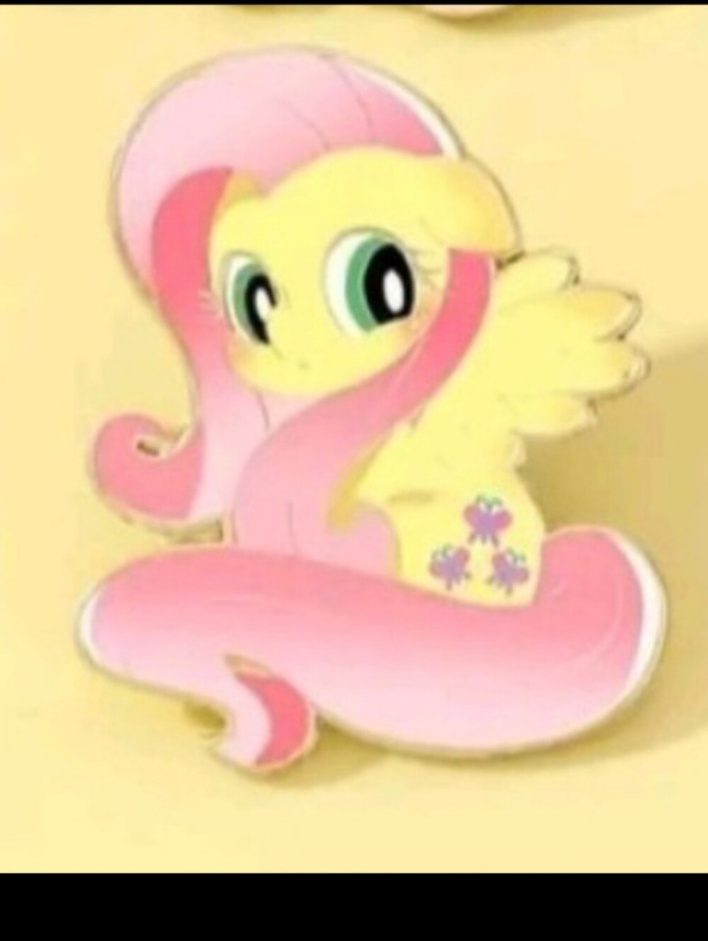 Yellow & Pink Cartoon Pony Enamel Pin